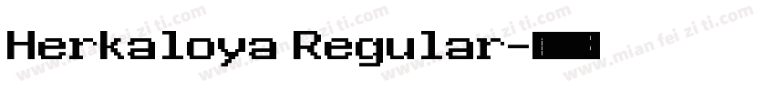 Herkaloya Regular字体转换